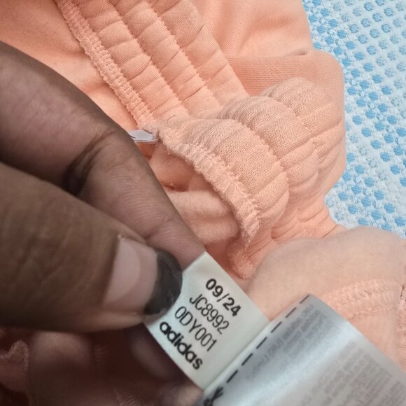 Adidas Men's Peach Colored Super Soft Sweatpants W Tapered Leg Size XL - Picture 10 of 10